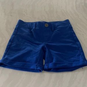 Girls blue casual shorts. Stretch/Spandex fit